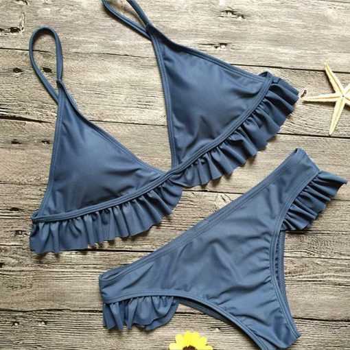 Bikini color azul